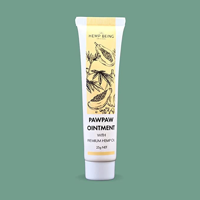 HEMPBEING ORIGINAL PAWPAW OINTMENT WITH PREMIUM HEMP OIL 25g Multi-purpose All Skin Suitable